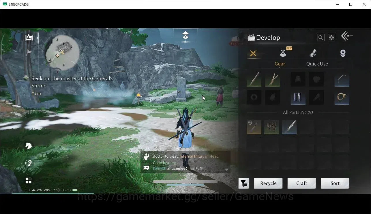 Where Winds Meet Accounts GLOBAL|Lv 5|GS 3676|1 Harmonic Core|Nameless Sword image 16