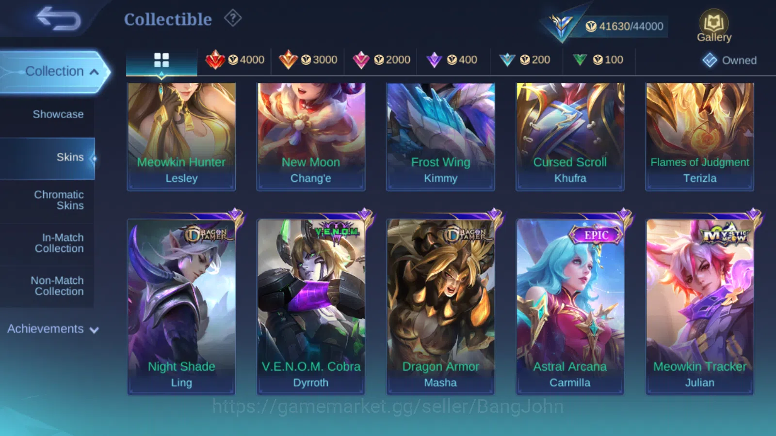 Mobile Legends: Bang Bang Accounts Others Hero 131 | Skin 198 | Collector Natalia | Lighborn Tigreal | Blazing Franco 11