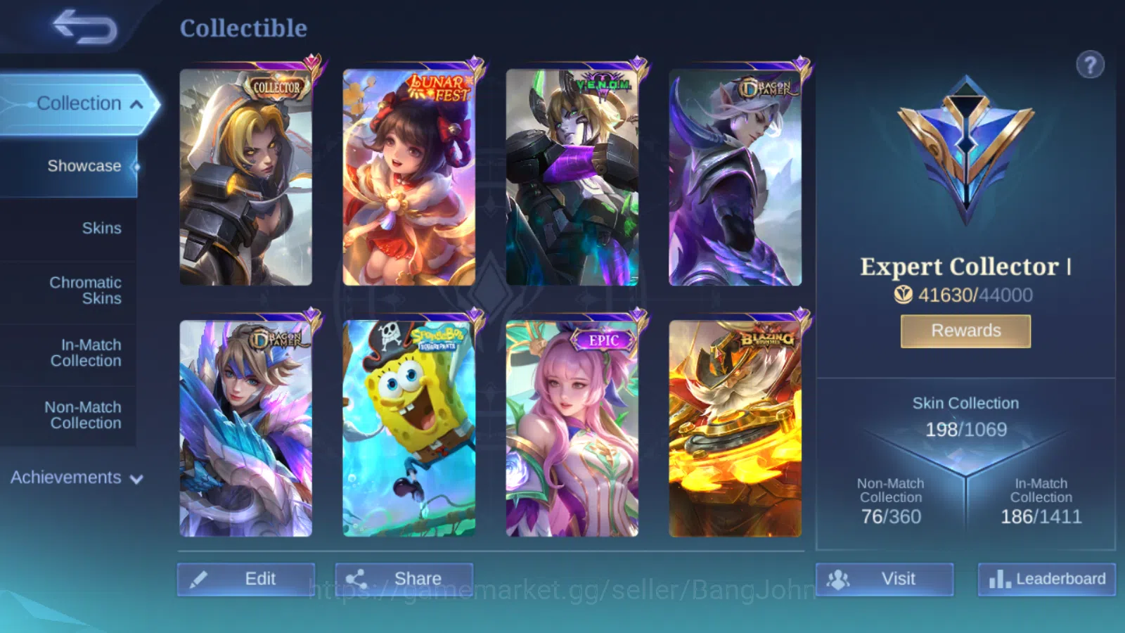 Mobile Legends: Bang Bang Accounts Others Hero 131 | Skin 198 | Collector Natalia | Lighborn Tigreal | Blazing Franco 4