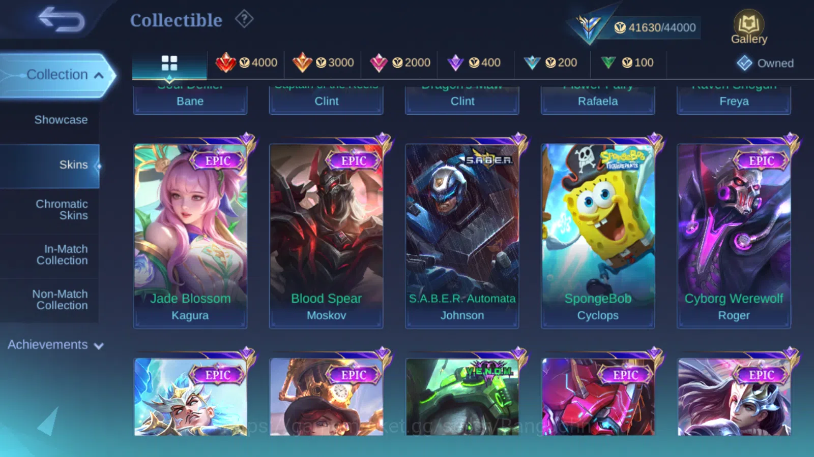 Mobile Legends: Bang Bang Accounts Others Hero 131 | Skin 198 | Collector Natalia | Lighborn Tigreal | Blazing Franco 8