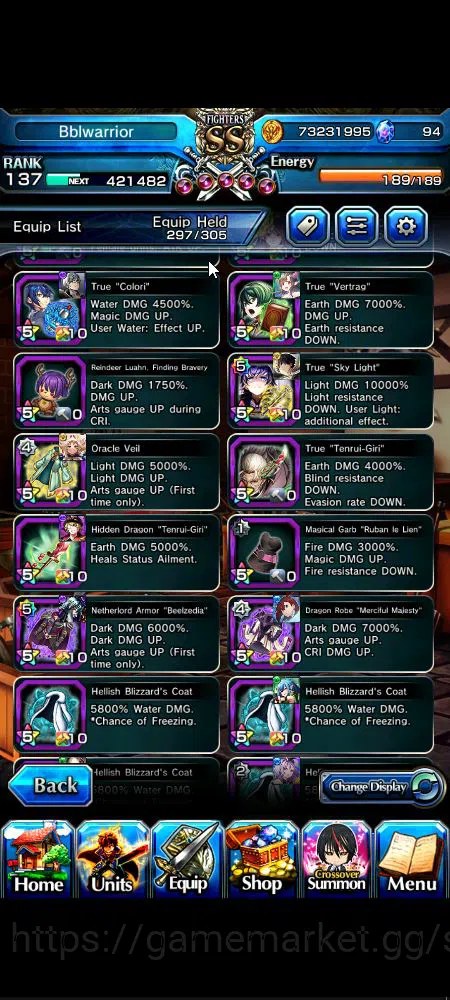 Grand Summoners Accounts Global|Rank 137|3 sp art+31 Ascend|[Roy,Inumuta,Is image 10