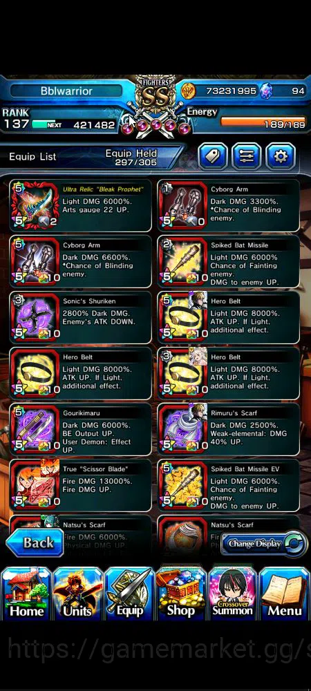 Grand Summoners Accounts Global|Rank 137|3 sp art+31 Ascend|[Roy,Inumuta,Is image 14