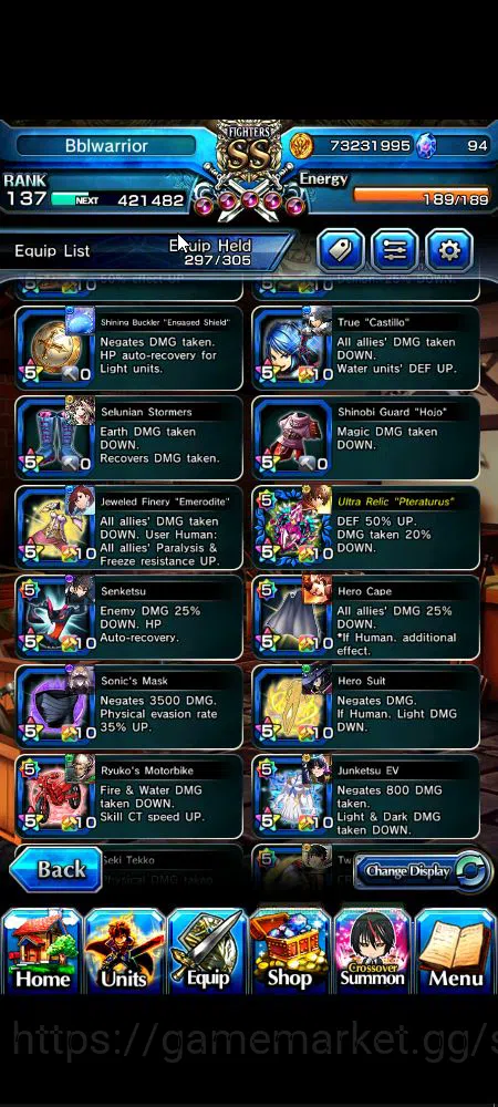 Grand Summoners Accounts Global|Rank 137|3 sp art+31 Ascend|[Roy,Inumuta,Is image 6