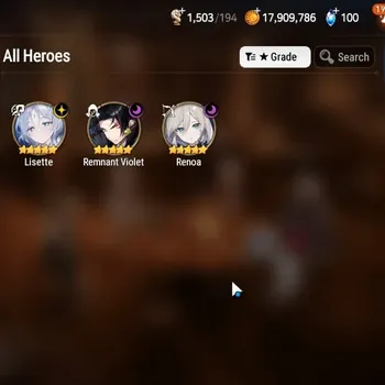 Epic Seven Accounts High-End GLOBAL UnVerif|NewEra|3 ML (Lisette,Renoa,R Violet)+Estelle,Setsuka,Lilibet,Etc|46,3K