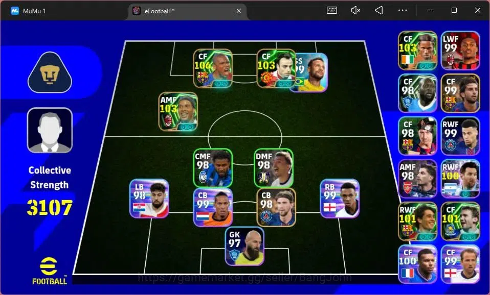 eFootball Accounts Android|PW 3107|Epic Eto'o,Drogba,Ronaldinho,Berba image 2