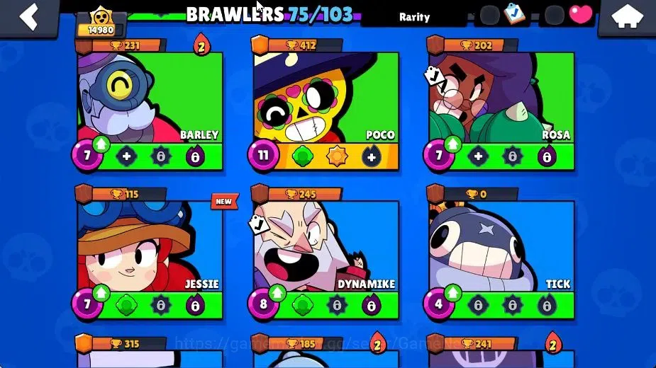 Brawl Stars Accounts 14980 Trophy|7665 Bling|75 Brawlers 17 Max|2 Hyper image 10