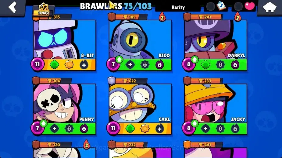Brawl Stars Accounts 14980 Trophy|7665 Bling|75 Brawlers 17 Max|2 Hyper image 11