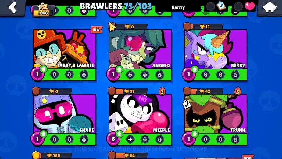 Brawl Stars Accounts 14980 Trophy|7665 Bling|75 Brawlers 17 Max|2 Hyper image 16