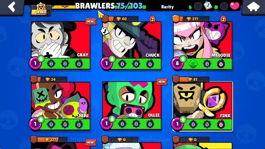 Brawl Stars Accounts 14980 Trophy|7665 Bling|75 Brawlers 17 Max|2 Hyper image 19