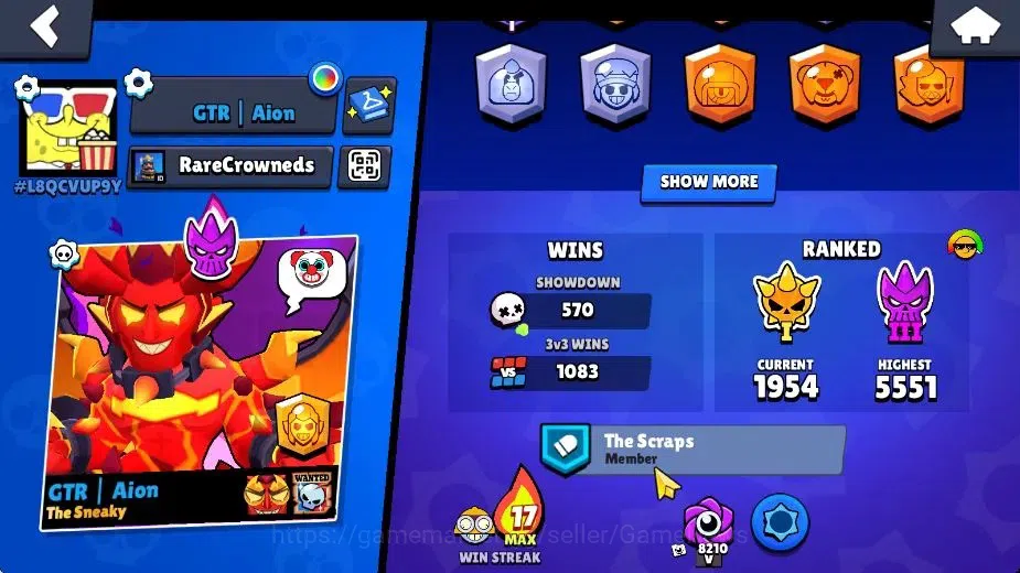 Brawl Stars Accounts 14980 Trophy|7665 Bling|75 Brawlers 17 Max|2 Hyper image 3