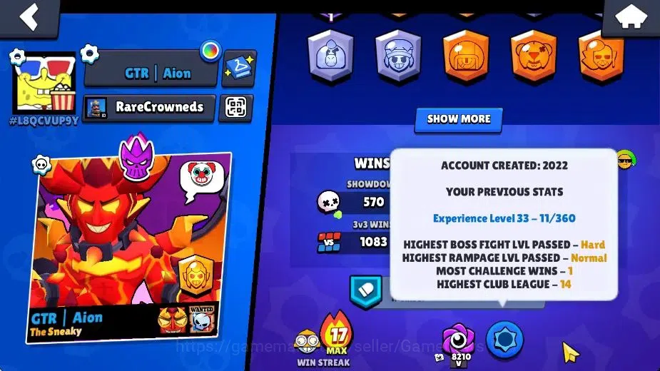 Brawl Stars Accounts 14980 Trophy|7665 Bling|75 Brawlers 17 Max|2 Hyper image 4