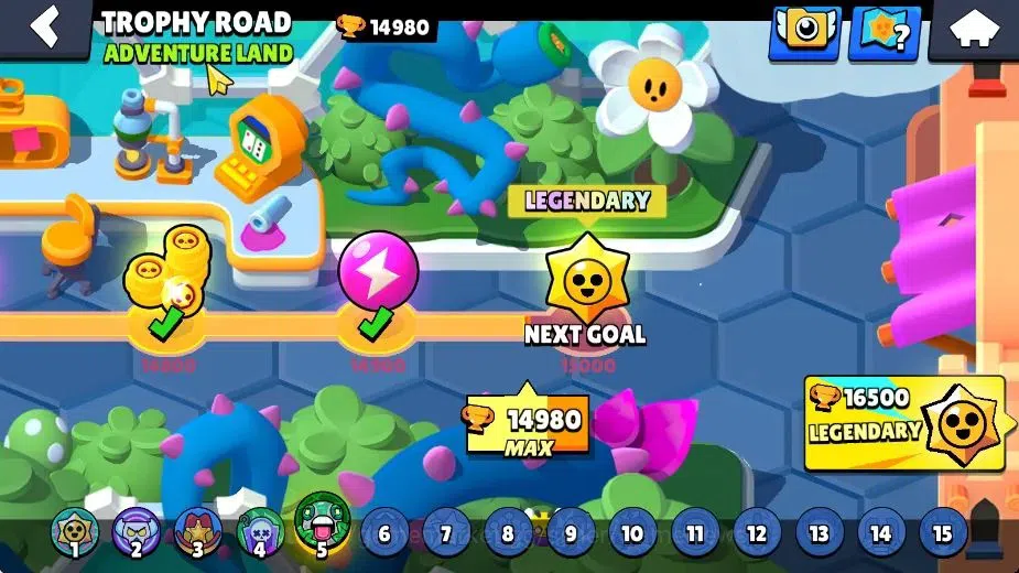 Brawl Stars Accounts 14980 Trophy|7665 Bling|75 Brawlers 17 Max|2 Hyper image 6