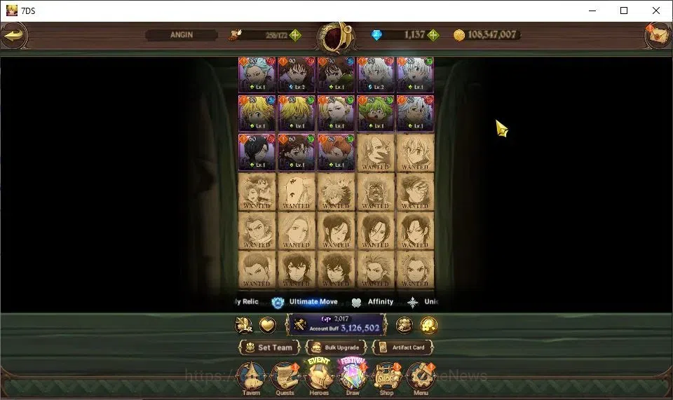 The Seven Deadly Sins: Grand Cross Accounts GLOBAL|3,1M CC|1,137 DM+12 LS|2 LR+8 UR|Helbram,El image 7