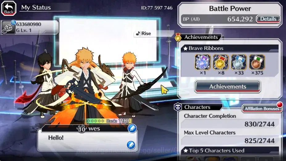Bleach: Brave Souls Accounts [GLOBAL]40K Orb|2 New Renewed Ichigo,Ichigo 10th A image 2