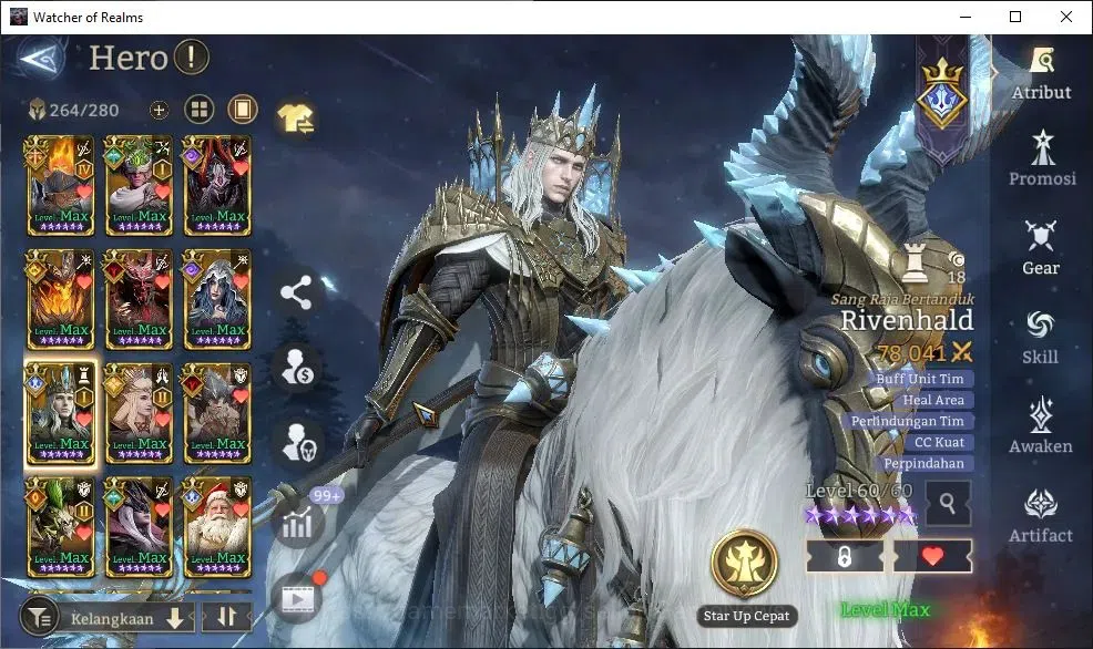 Watcher of Realms Accounts GLOBAL 60x|Lv 89|10M Power|15 Lord[OrenA4,PrateusA image 10
