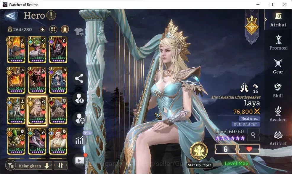 Watcher of Realms Accounts GLOBAL 60x|Lv 89|10M Power|15 Lord[OrenA4,PrateusA image 11