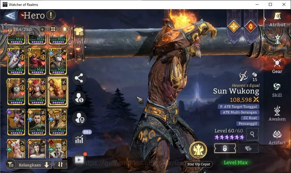 Watcher of Realms Accounts GLOBAL 60x|Lv 89|10M Power|15 Lord[OrenA4,PrateusA image 14