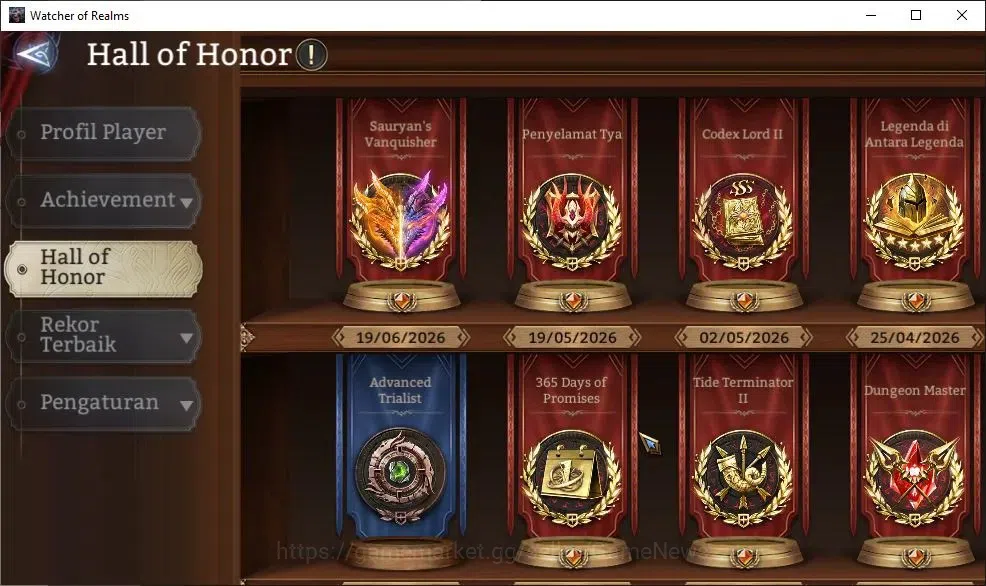 Watcher of Realms Accounts GLOBAL 60x|Lv 89|10M Power|15 Lord[OrenA4,PrateusA image 4