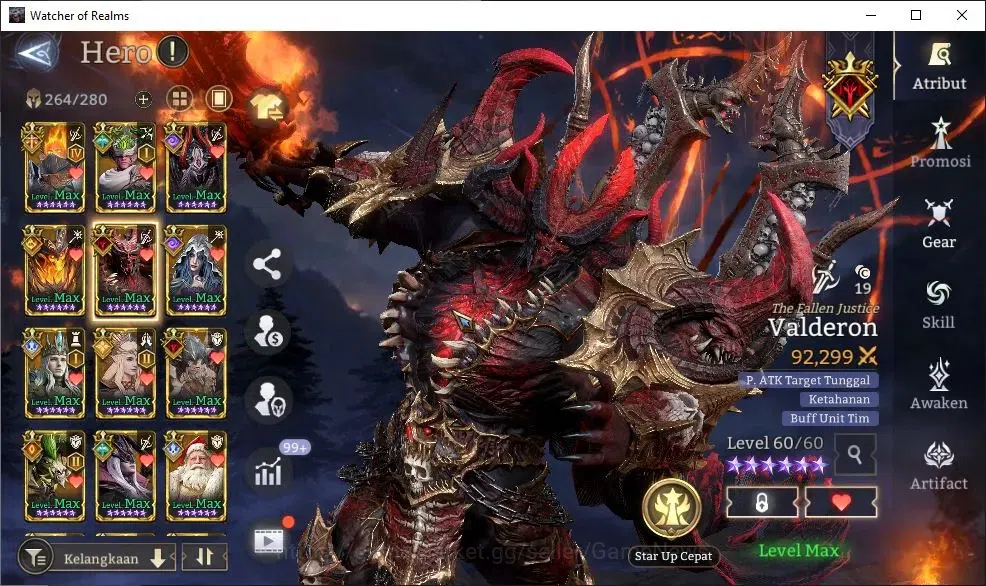 Watcher of Realms Accounts GLOBAL 60x|Lv 89|10M Power|15 Lord[OrenA4,PrateusA image 9