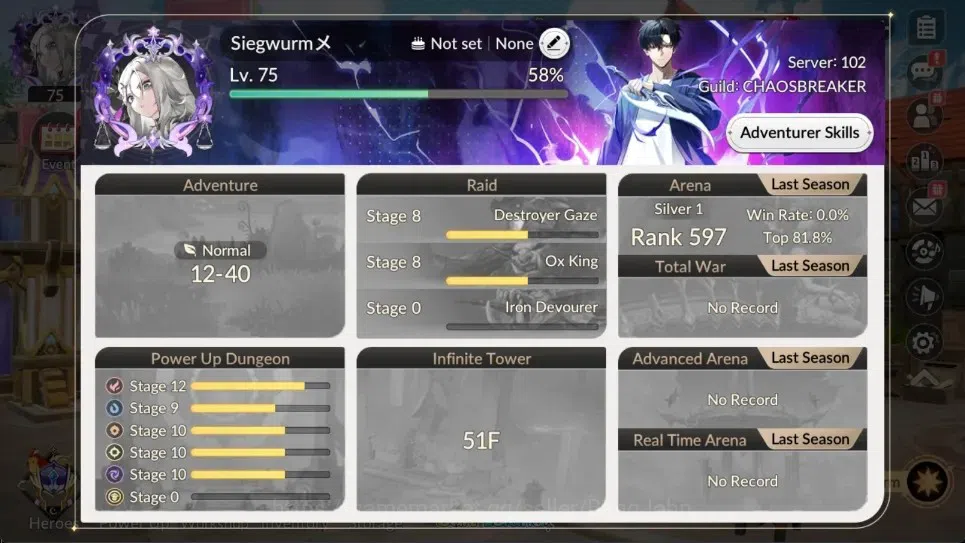 Seven Knights Re:Birth Accounts Global | 1 EX7 (Gelindus) | 14 TC6(Teo,Jave,Pallanus,Sun Wukong,Radgrid,Alice,Etc.)|22K 1