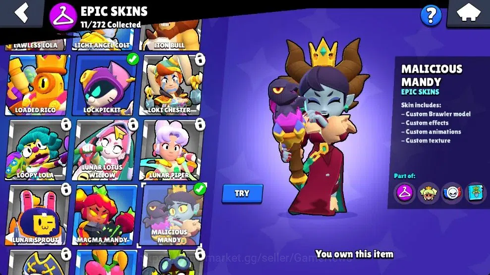 Brawl Stars Accounts 1569 Trophy|27 Brawlers 5 Max Lvl [Kit,Damian,Etc] image 11