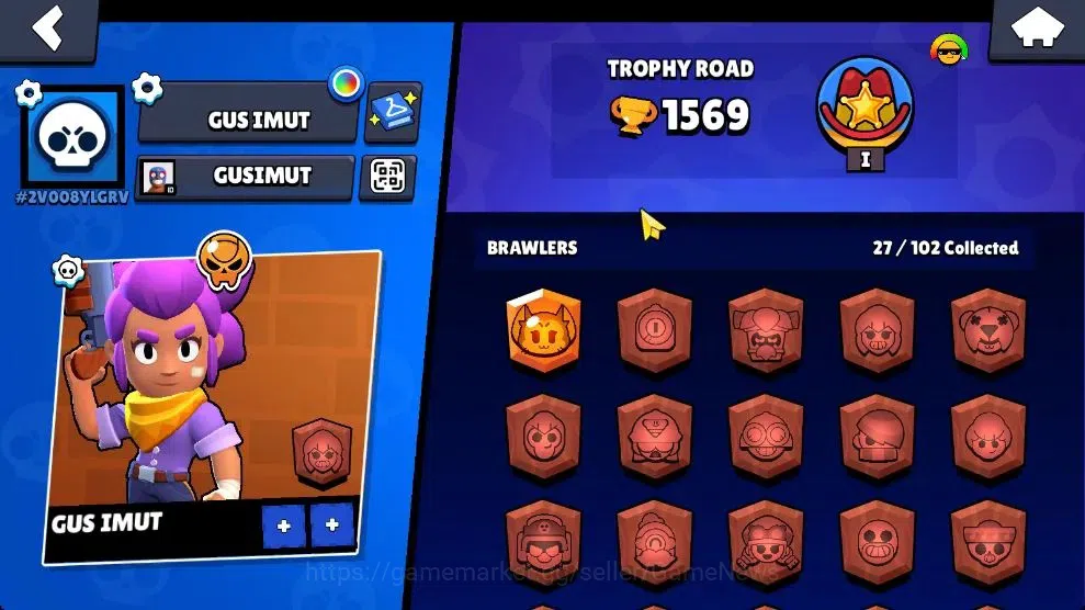 Brawl Stars Accounts 1569 Trophy|27 Brawlers 5 Max Lvl [Kit,Damian,Etc] image 15