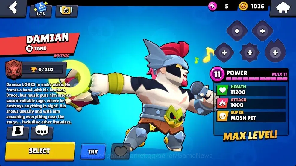 Brawl Stars Accounts 1569 Trophy|27 Brawlers 5 Max Lvl [Kit,Damian,Etc] image 19