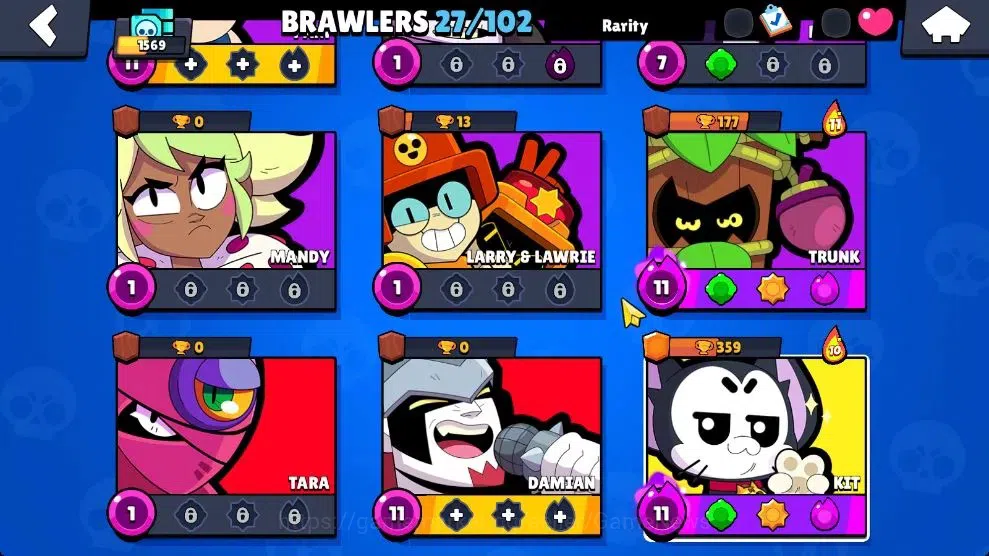 Brawl Stars Accounts 1569 Trophy|27 Brawlers 5 Max Lvl [Kit,Damian,Etc] image 6