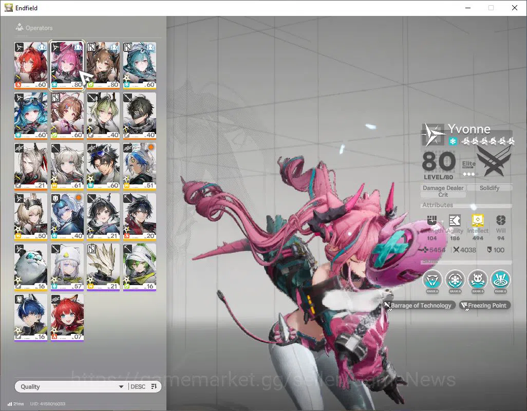 Arknights: Endfield Accounts ASIA|Lv 53|SSR 8(3Limit) [Laevatain,Yvonne,Last Ri image 3