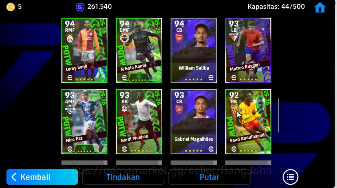 eFootball Accounts Android|PW 3075 |Bigtime Eden Hazard|Epic Gerrard, image 3