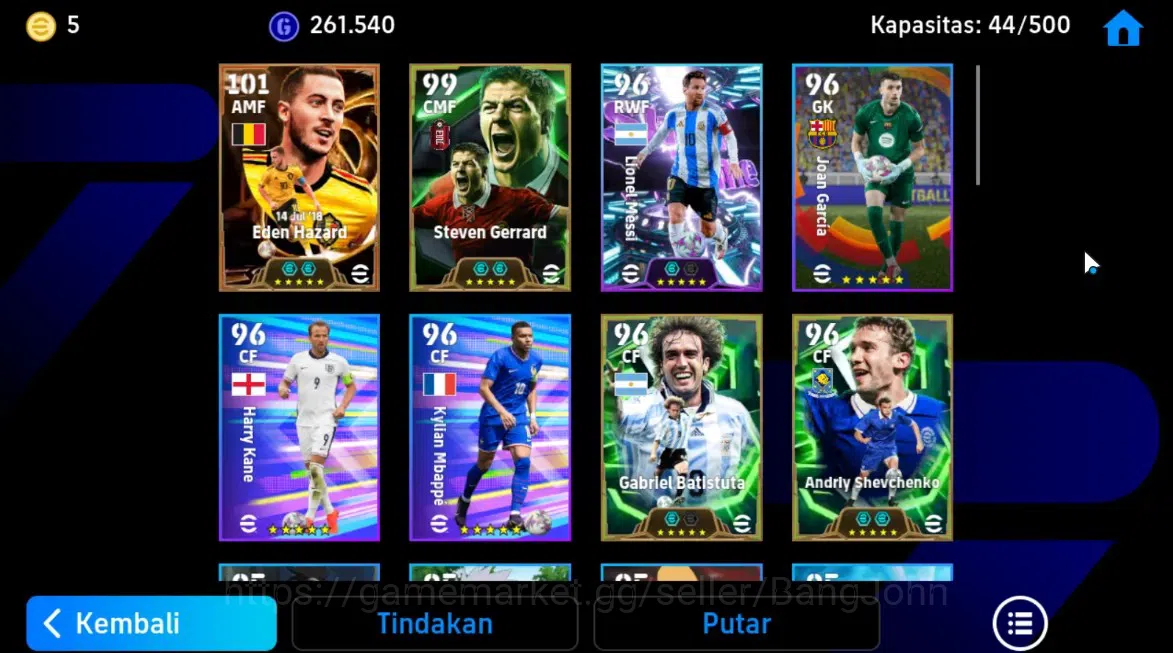 eFootball Accounts Android|PW 3075 |Bigtime Eden Hazard|Epic Gerrard, image 6