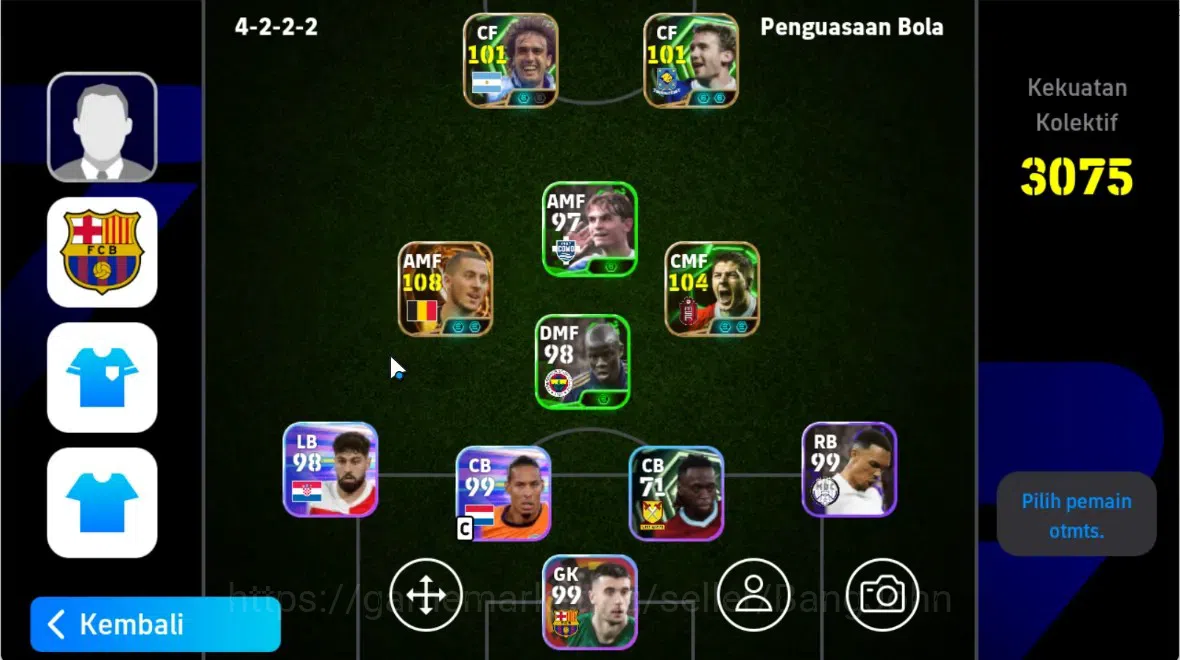 eFootball Accounts Android|PW 3075 |Bigtime Eden Hazard|Epic Gerrard, image 7