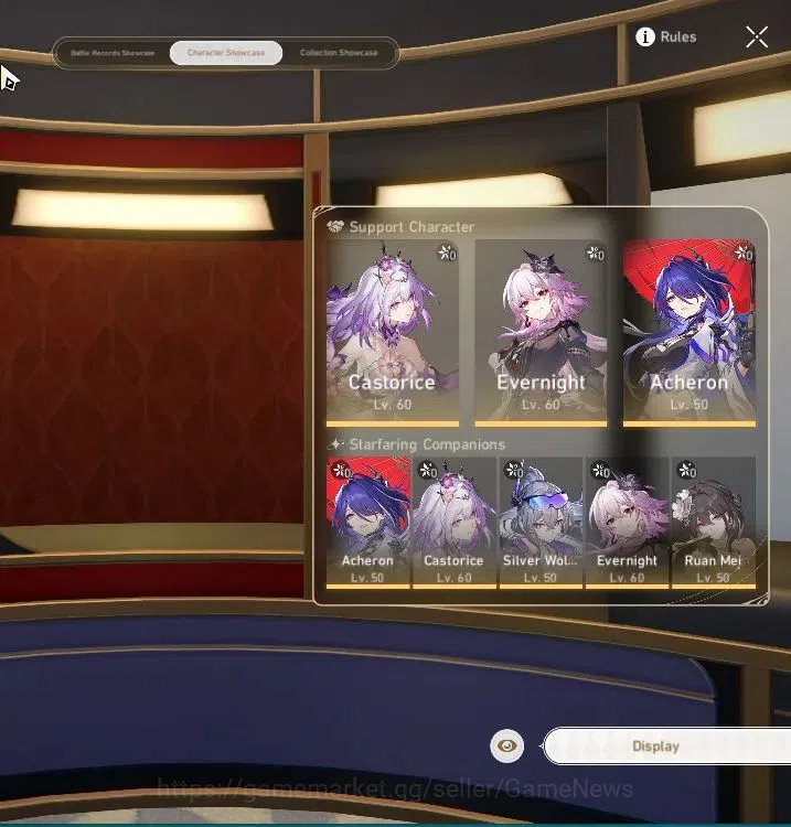 Honkai Star Rail Accounts Asia|TL 50|1 Golden Companion|6 Limited|Castorice+ image 2