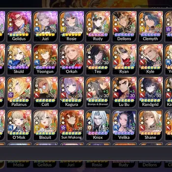Seven Knights Re:Birth Accounts Global|Full EX7(FaiTC6,GelindusTC3,MeliaTC3,JuriTC1,RosieTc1)|88