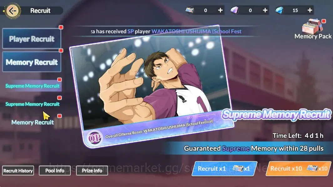 HAIKYU!! FLY HIGH Accounts SEA Lvl 36|2 SP [Ushijima School Festv,Toru+Memo]+ image 12