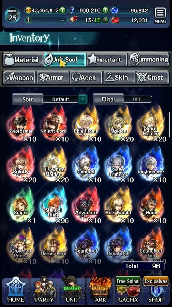 Last Cloudia Accounts Endgame GLOBAL|Rank 25|100K Crystal|Top Tier Unit [SM Sera,PoGT Familie,G Lilaha,NY Maihim 16