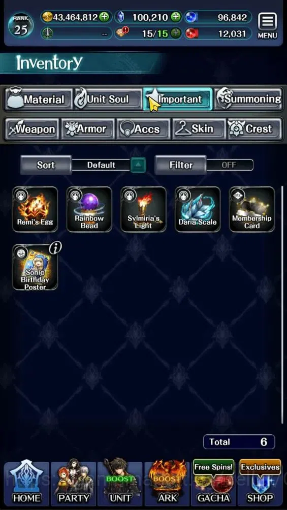 Last Cloudia Accounts Endgame GLOBAL|Rank 25|100K Crystal|Top Tier Unit [SM Sera,PoGT Familie,G Lilaha,NY Maihim 17