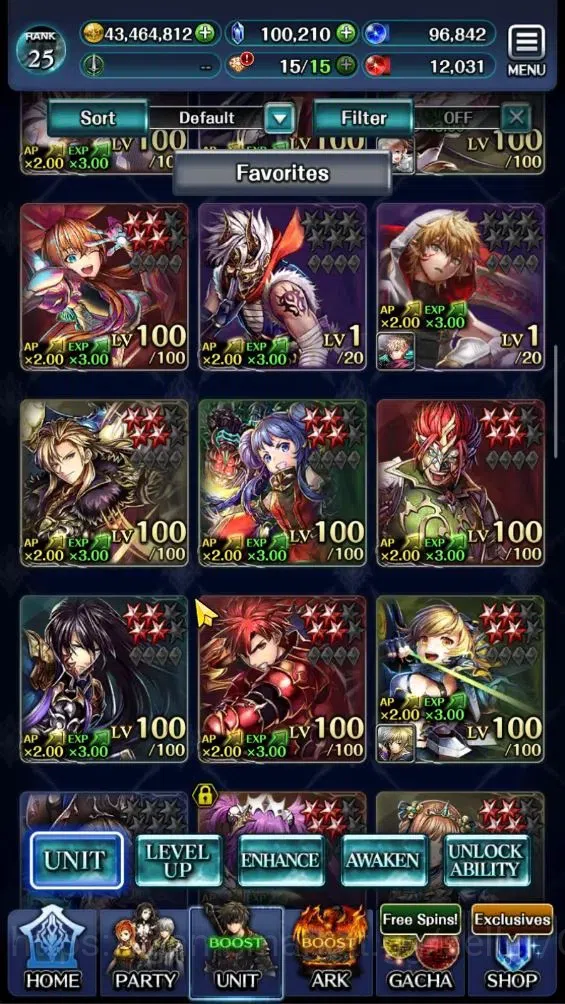 Last Cloudia Accounts Endgame GLOBAL|Rank 25|100K Crystal|Top Tier Unit [SM Sera,PoGT Familie,G Lilaha,NY Maihim 2