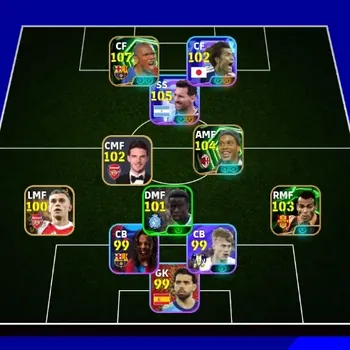 eFootball Accounts Legends & Iconic Players Android|PW 3156|Lionel Messi Show T,Ogawa Koki Show T,Samuel Eto'o