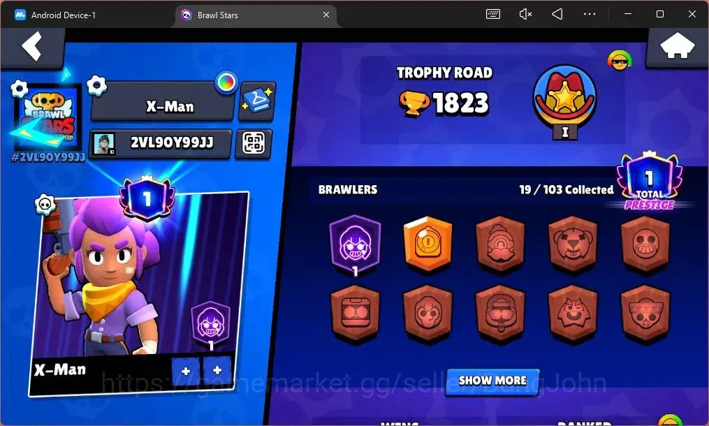 Brawl Stars Accounts Global |1823 Trophy|19 Brawler|3 Max Hypercharge(S image 2