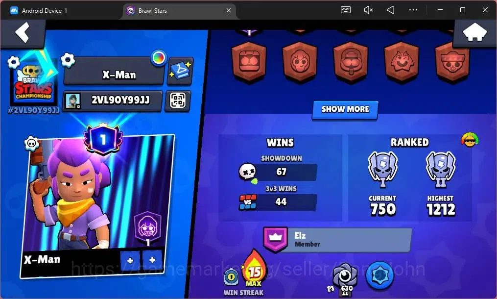 Brawl Stars Accounts Global |1823 Trophy|19 Brawler|3 Max Hypercharge(S image 3