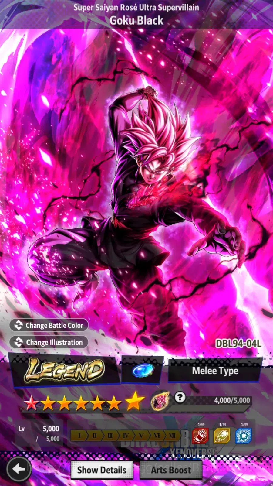 Dragon Ball Legends Accounts High-End Android |Lvl 151|32.3M Total Power|1 LR|3 UL|LR SSRUSV Goku Black|UL SS Goku,Majin 1