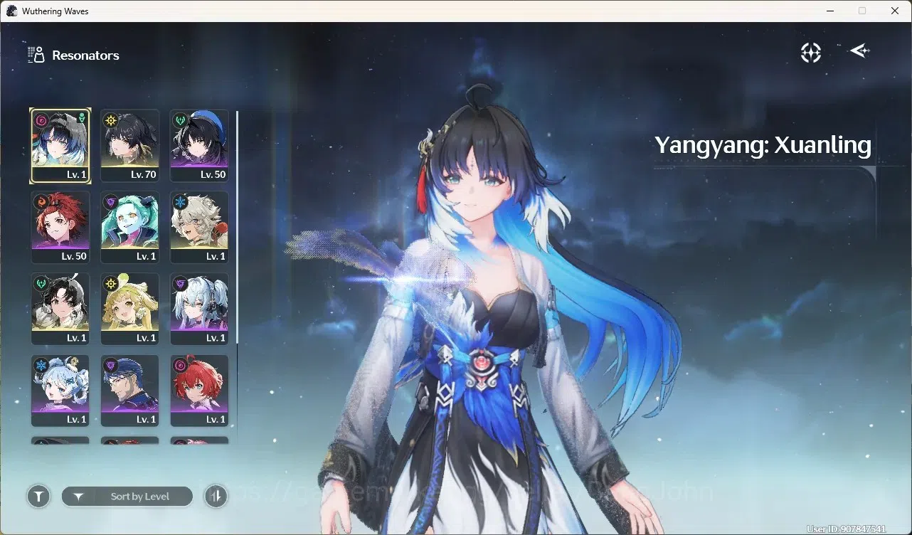 Wuthering Waves Accounts Starter SEA|UL 48|Rank 5| 2 Char Limited Yangyang: Xuanling Rc5,Rebecca | Mc Female | TakeMail 2