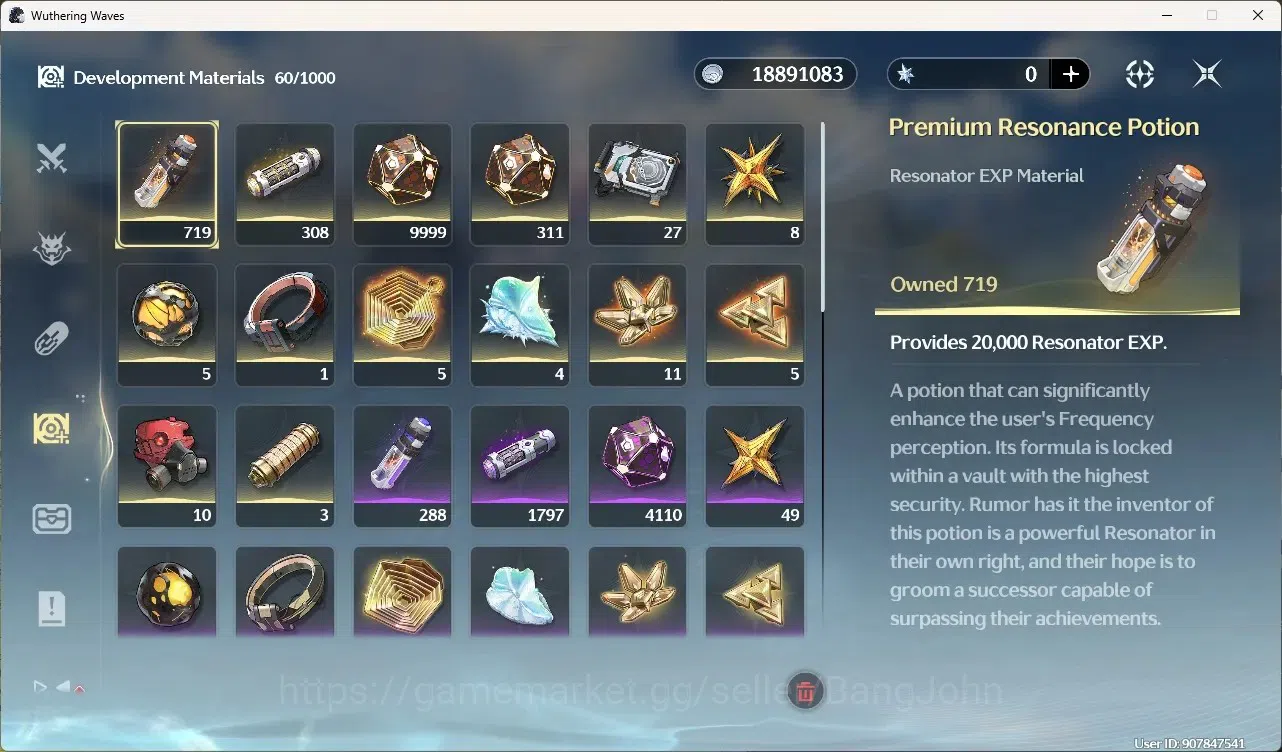 Wuthering Waves Accounts Starter SEA|UL 48|Rank 5| 2 Char Limited Yangyang: Xuanling Rc5,Rebecca | Mc Female | TakeMail 20