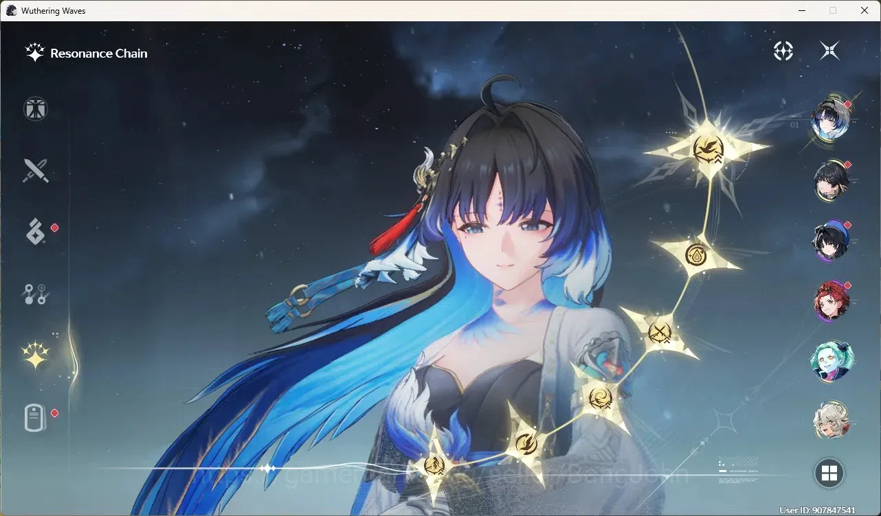 Wuthering Waves Accounts Starter SEA|UL 48|Rank 5| 2 Char Limited Yangyang: Xuanling Rc5,Rebecca | Mc Female | TakeMail 3