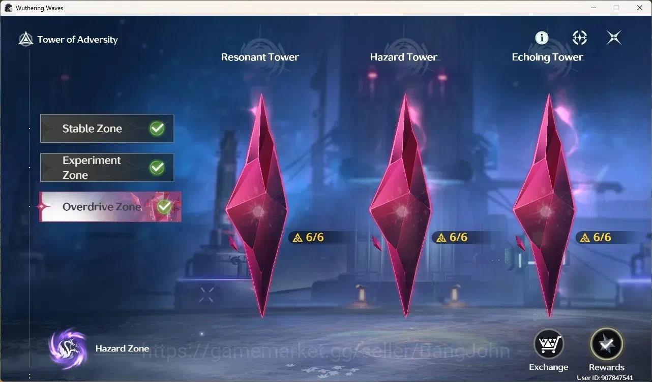 Wuthering Waves Accounts Starter SEA|UL 48|Rank 5| 2 Char Limited Yangyang: Xuanling Rc5,Rebecca | Mc Female | TakeMail 6