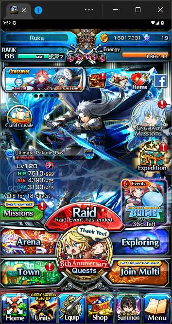 Grand Summoners Others GLOBAL|9 Ascend|Paladin Roy TW,Inumata TW,DLS Rimu image 1