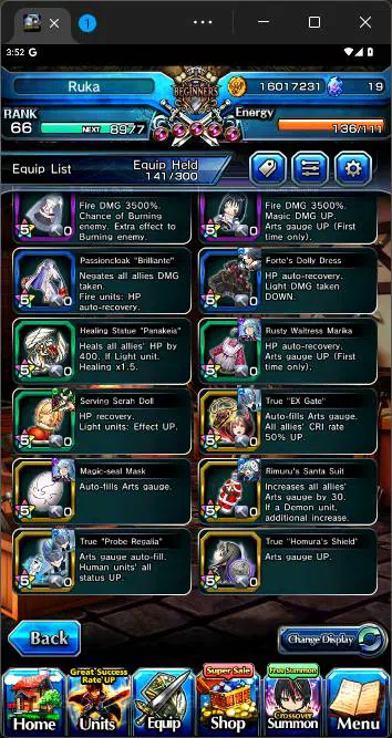 Grand Summoners Accounts Others GLOBAL|9 Ascend|Paladin Roy TW,Inumata TW,DLS Rimuru TW,Valerie,Akemi,etc|Take mail|check 5