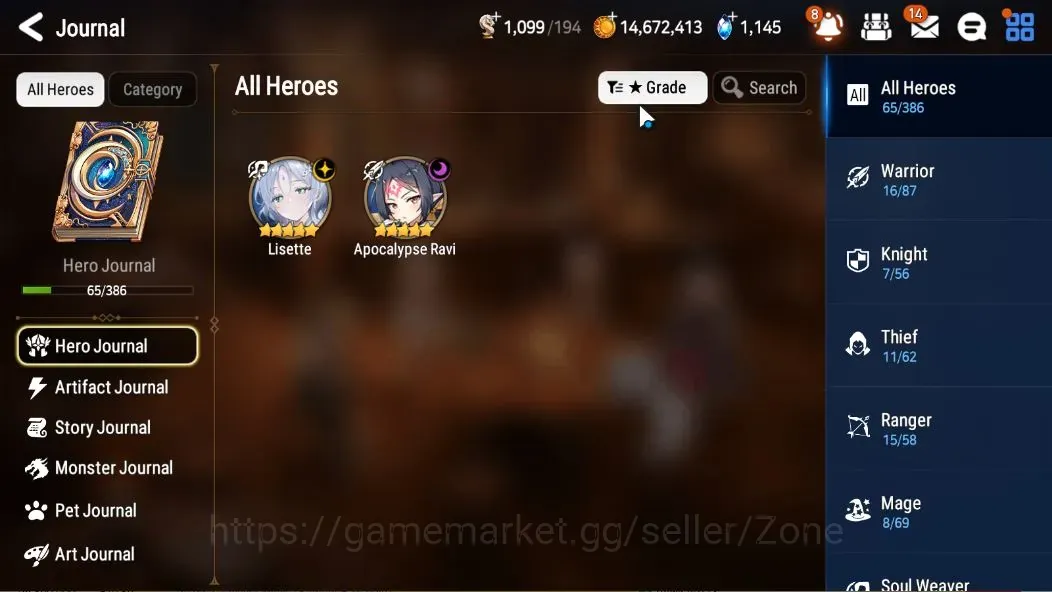 Epic Seven Accounts Starter Global Unverif|Fresh Starter|2 ML(Apoc Ravi,Lisette)|PoH ON|2.8K Stigma|MoR 14|Side Story 1