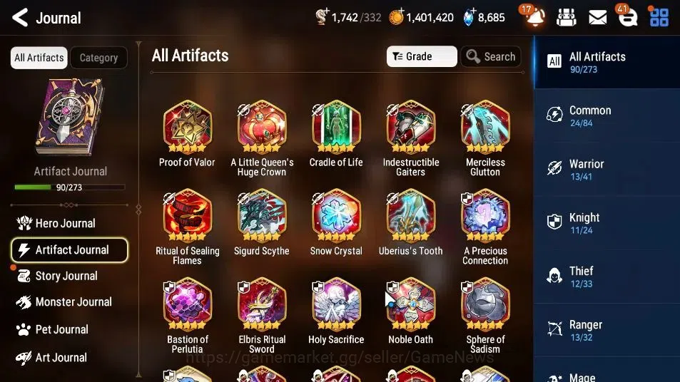 Epic Seven Accounts GLOBAL UnVerif|15 ML(RnL,GenRas,WOTM Tenebria,ZIO, image 11